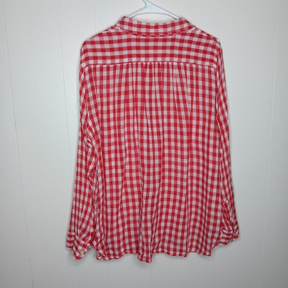 Denim & Supply Ralph Lauren RL Utility Shirt XL Red White Check Country Western - Picture 8 of 9